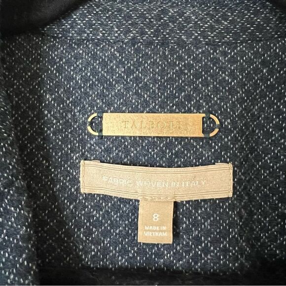 Talbots Italian Wool Blazer Jacket Size 8 - Picture 3 of 7